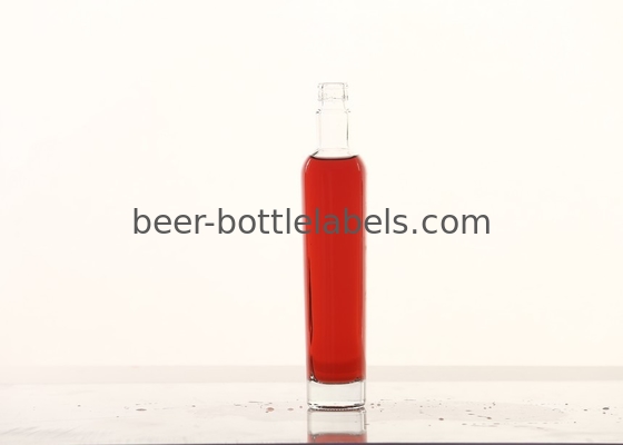 Custom 200Ml 375Ml 500Ml 750Ml 1000Ml Transparent Round Empty Flint Glass Liquor Wine Whisky Vodka Tequila Bottle With C