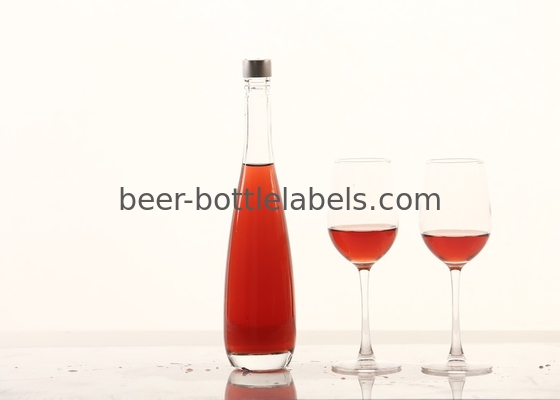 Custom 200Ml 375Ml 500Ml 750Ml 1000Ml Transparent Round Empty Flint Glass Liquor Wine Whisky Vodka Tequila Bottle With C