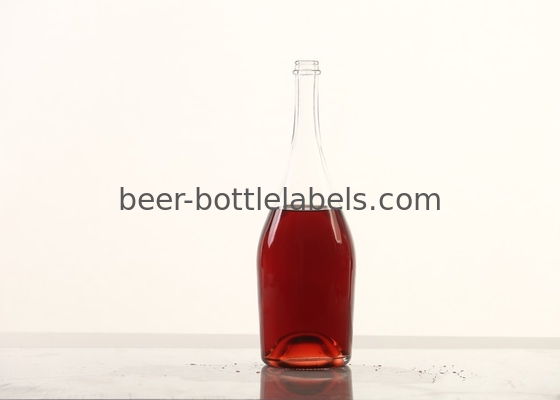 Custom 200Ml 375Ml 500Ml 750Ml 1000Ml Transparent Round Empty Flint Glass Liquor Wine Whisky Vodka Tequila Bottle With C