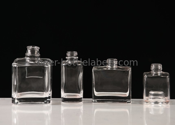Customizable Products 250ml 500ml Simple Flat Clear Empty Liquor Wine Glass Bottles