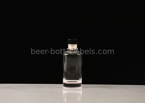 Customizable Products 250ml 500ml Simple Flat Clear Empty Liquor Wine Glass Bottles