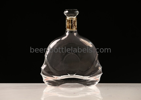 wholesale 500ml 750ml empty Bordeaux shape glass wine bottle customized Clear Empty Liquor Wine Glass Bottles