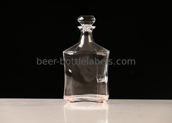 wholesale 500ml 750ml empty Bordeaux shape glass wine bottle customized Clear Empty Liquor Wine Glass Bottles