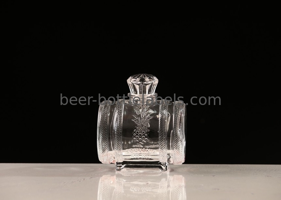 wholesale 500ml 750ml empty Bordeaux shape glass wine bottle customized Clear Empty Liquor Wine Glass Bottles