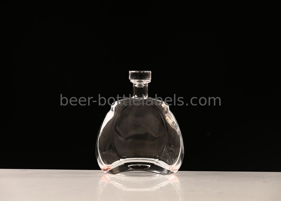 wholesale 500ml 750ml empty Bordeaux shape glass wine bottle customized Clear Empty Liquor Wine Glass Bottles