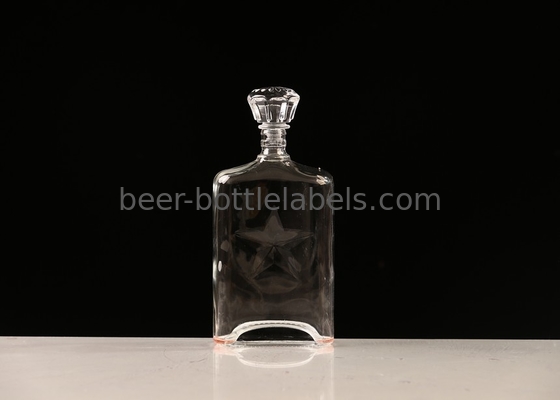 wholesale 500ml 750ml empty Bordeaux shape glass wine bottle customized Clear Empty Liquor Wine Glass Bottles