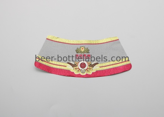 Hiwin Custom adhesive metal embossed aluminum foil sticker label for wine