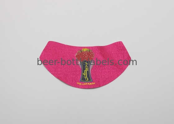 Hiwin Custom adhesive metal embossed aluminum foil sticker label for wine