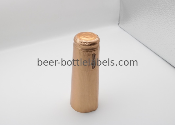 Embossed 34*90mm Champagne Wine Bottle Aluminum Foil Capsule Shrink Caps