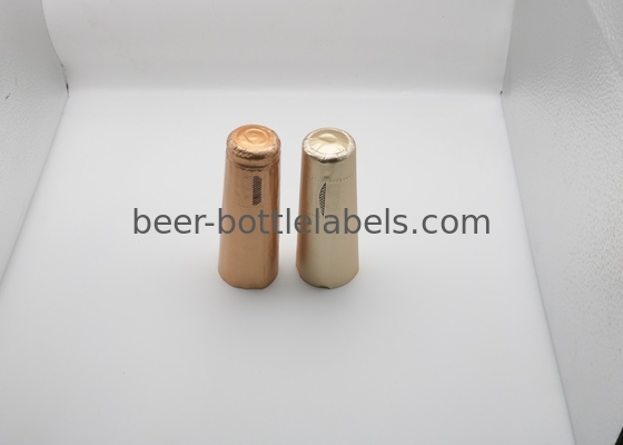 Embossed 34*90mm Champagne Wine Bottle Aluminum Foil Capsule Shrink Caps