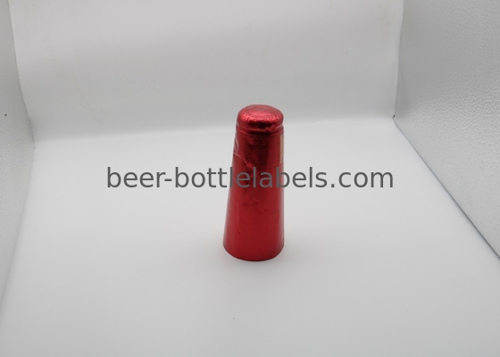Embossed aluminum foil cap for champagne bottle customized golden color aluminum foil wine capsule champagne foil capsul