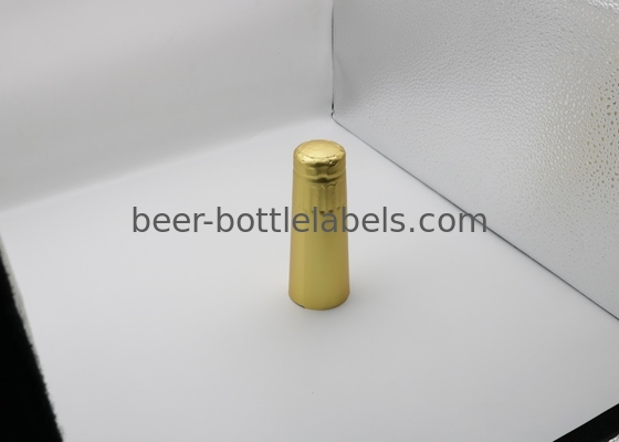 Embossed aluminum foil cap for champagne bottle customized golden color aluminum foil wine capsule champagne foil capsul