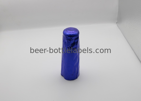 Customize PVC Heat Shrink Caps Seal For Champagne Wine Liquor Bottle Cap Shrink Wrap With Tear stripe