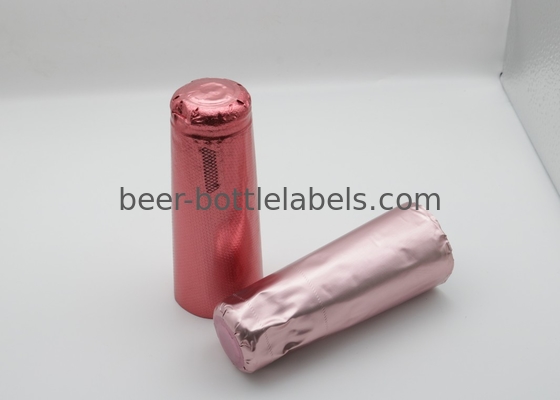 Customize PVC Heat Shrink Caps Seal For Champagne Wine Liquor Bottle Cap Shrink Wrap With Tear stripe
