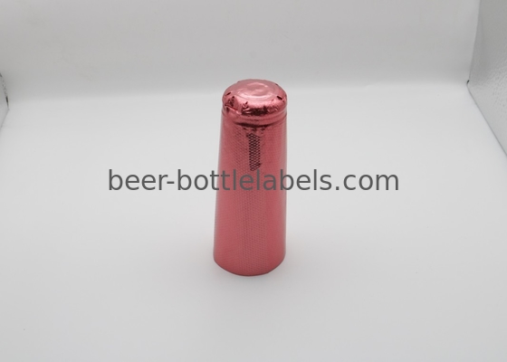 Customize PVC Heat Shrink Caps Seal For Champagne Wine Liquor Bottle Cap Shrink Wrap With Tear stripe