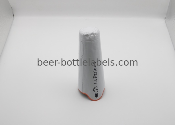 Customize PVC Heat Shrink Caps Seal For Champagne Wine Liquor Bottle Cap Shrink Wrap With Tear stripe