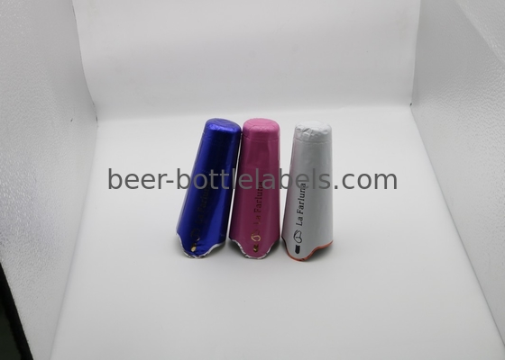 Customize PVC Heat Shrink Caps Seal For Champagne Wine Liquor Bottle Cap Shrink Wrap With Tear stripe