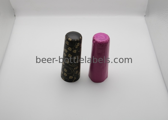 Embossed aluminum foil cap for champagne bottle customized golden color aluminum foil wine capsule champagne foil capsul