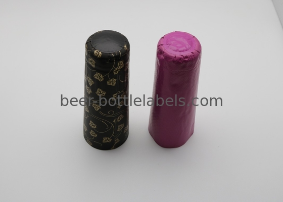 Embossed aluminum foil cap for champagne bottle customized color aluminum foil wine capsule champagne foil capsul