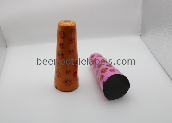 Embossed aluminum foil cap for champagne bottle customized color aluminum foil wine capsule champagne foil capsul