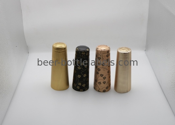 Embossed aluminum foil cap for champagne bottle customized color aluminum foil wine capsule champagne foil capsul