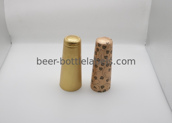 Embossed aluminum foil cap for champagne bottle customized color aluminum foil wine capsule champagne foil capsul