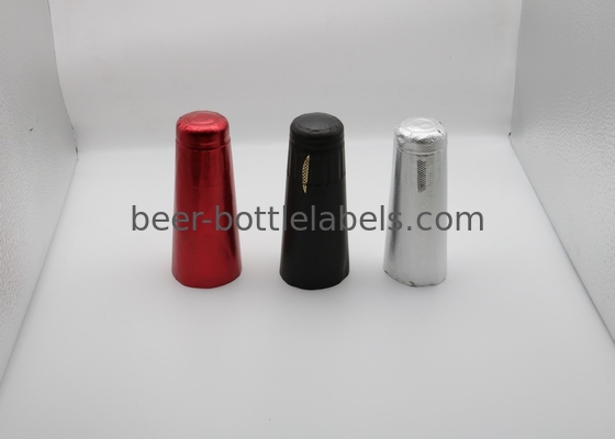 Embossed aluminum foil cap for champagne bottle customized color aluminum foil wine capsule champagne foil capsul