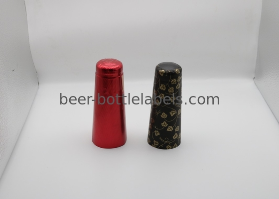 Embossed aluminum foil cap for champagne bottle customized color aluminum foil wine capsule champagne foil capsul