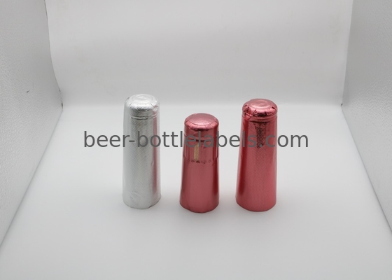 Embossed aluminum foil cap for champagne bottle customized color aluminum foil wine capsule champagne foil capsul