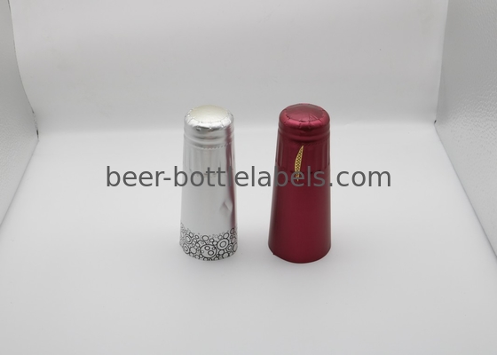 Embossed aluminum foil cap for champagne bottle customized color aluminum foil wine capsule champagne foil capsul