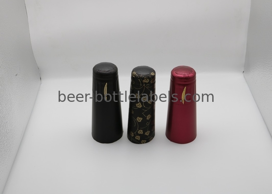 Embossed aluminum foil cap for champagne bottle customized color aluminum foil wine capsule champagne foil capsul