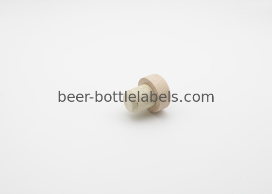 Customized luxury wooden bottle stopper T shape gin whiskey spirits whisky bottle synthetic cork stopper wooden vodka ca