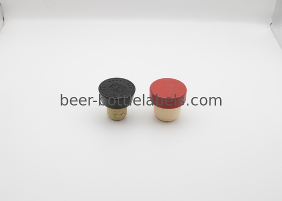 Customized luxury wooden bottle stopper T shape gin whiskey spirits whisky bottle synthetic cork stopper wooden vodka ca