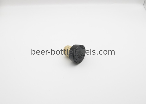 Customized luxury wooden bottle stopper T shape gin whiskey spirits whisky bottle synthetic cork stopper wooden vodka ca
