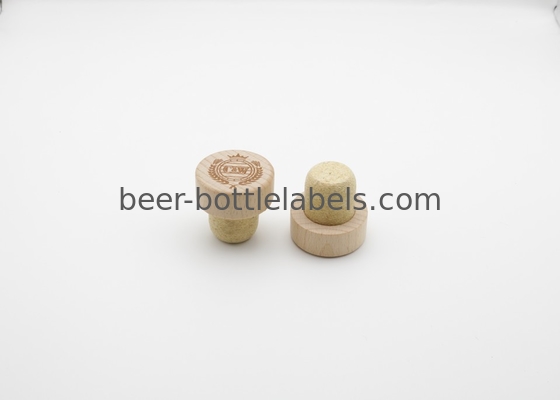 Custom Wood Glass Metal Aluminum Cap Cork Spirit Liquor Vodka Brandy Wine Bottle Cap Cork Round Square Glass Bottle