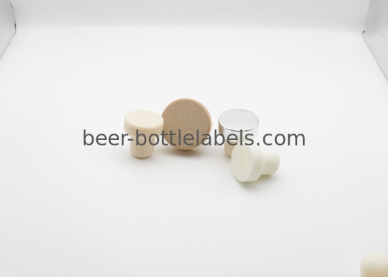 Custom Wood Glass Metal Aluminum Cap Cork Spirit Liquor Vodka Brandy Wine Bottle Cap Cork Round Square Glass Bottle