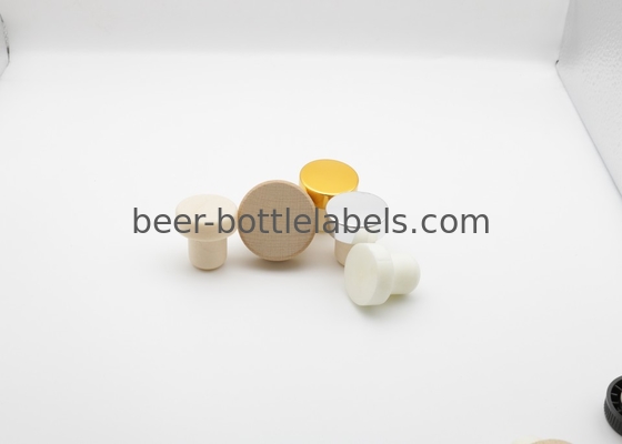Custom Wood Glass Metal Aluminum Cap Cork Spirit Liquor Vodka Brandy Wine Bottle Cap Cork Round Square Glass Bottle