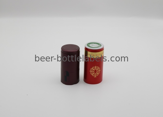 25*43mm 30*60mm Whisky Wine Bottle Tamper Proof Aluminium Closures Caps