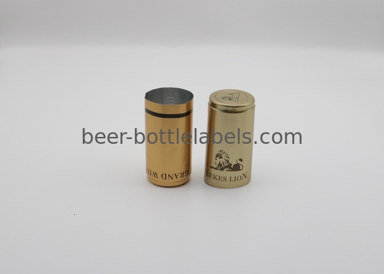 25*43mm 30*60mm Whisky Wine Bottle Tamper Proof Aluminium Closures Caps