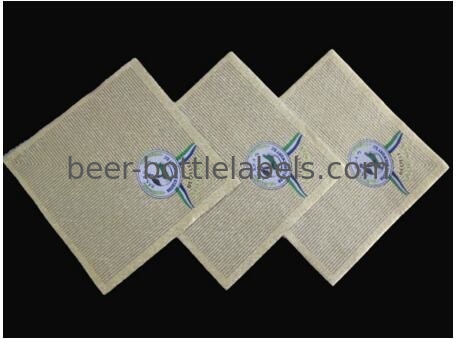 Pure Aluminum Foil Beer Neck Label Environment Friendly Embossing Surface