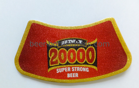Custom Printing Beer Neck Label Metalized Labels With HACCP Certificated