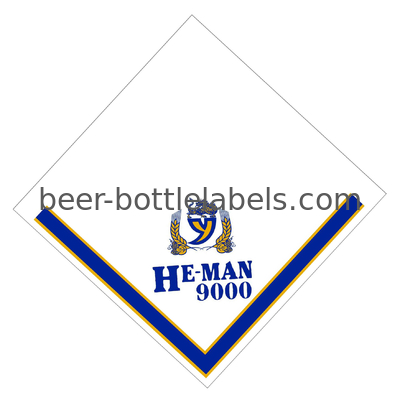 Custom Printing Beer Neck Label Metalized Labels With HACCP Certificated