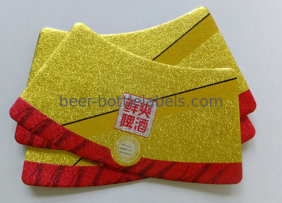 Tear Resistant Removing Beer Bottle Labels Aluminium Labels Stickers UV Protection