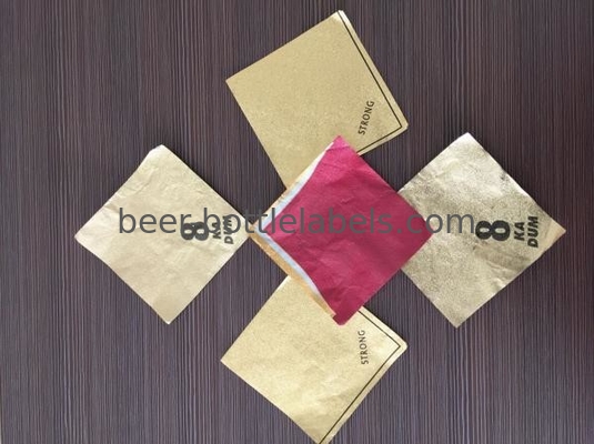 Water Resistant Aluminum Foil Labels Offset Printing 0.02μ - 0.03μ Thickness