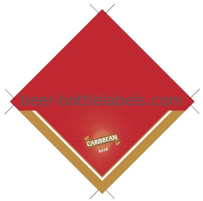 Non Toxic Aluminium Printable Foil Labels Self Adhesive Food Grade Golden Red