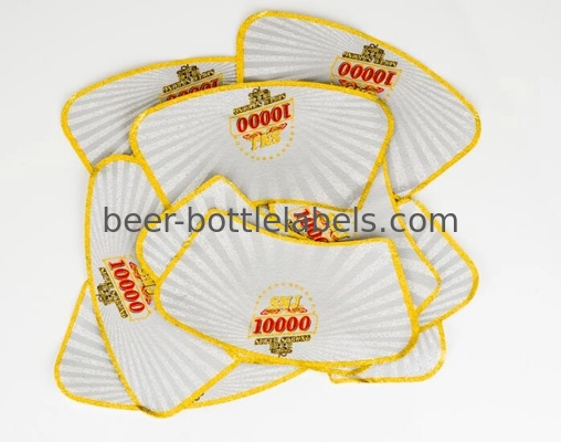 Anti Ultraviolet Waterproof Wine Bottle Labels Embossed Printed Aluminium Labels Stickers