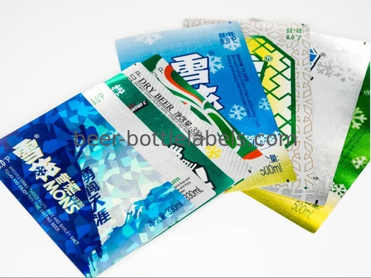 Scratch Retardant Beer Bottle Neck Label Alcohol Proof With HACCP Certificated