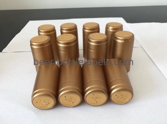 Waterproof Plastic Wine Bottle Shrink Caps 50micron - 100micron Thickness
