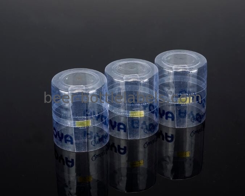 Non Toxic Transparent Wine Bottle Shrink Caps Anti Ultraviolet Matte Lamination