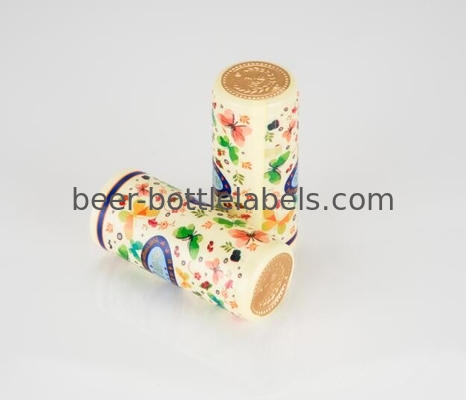 OEM Golden Color PVC Shrink Capsules Oil Proof Wine Bottle Shrink Caps